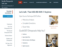 Tablet Screenshot of gentlechiropracticsaltlake.com